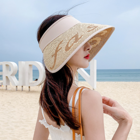 Mũ chống nắng rộng vành cao cấp, nón nửa đầu nữ phong cách Hàn