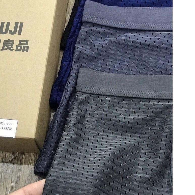 Quần Lót Nam ️️ Hộp 4 Quần Sịp Đùi Thông Hơi NO408 MỀM MỊN MÁT