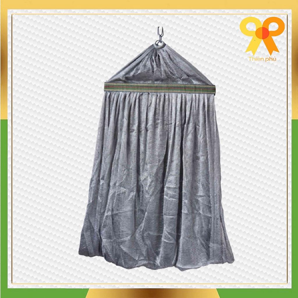 Võng lưới khổ rộng size lớn cán thép 57cm, Chất liệu 100% Sợi polyester - Lưới 2 lớp dày mềm chắc chắn