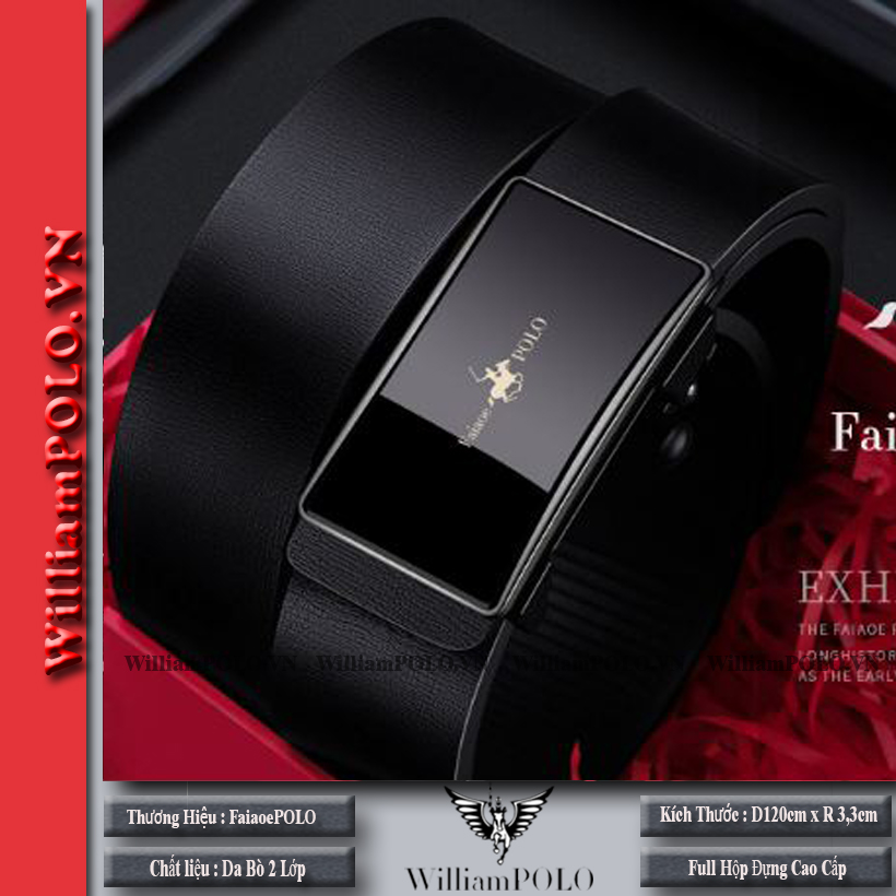 Thắt lưng nam , dây nịt nam cao cấp FaiaoePOLO - V05