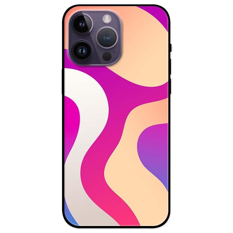 Ốp lưng dành cho Iphone 14 - Iphone 14 Plus - Iphone 14 Pro - Iphone 14 Pro Max - Họa Tiết Hồng Xanh Cam