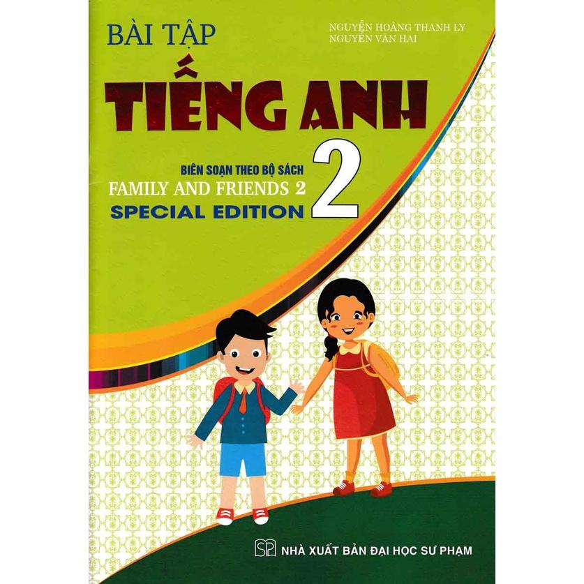 Sách-Bài Tập Tiếng Anh 2 Bìa Xanh  (Biên Soạn Theo Bộ Sách Family And Friends National Edition)