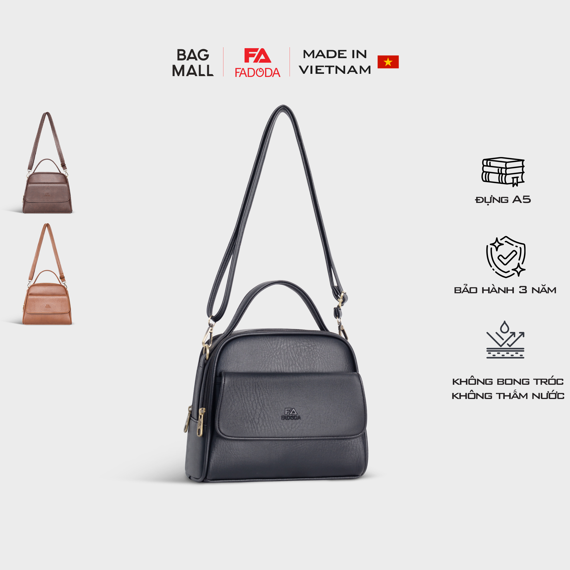 Túi đeo vai nữ size lớn cao cấp FADODA FN32