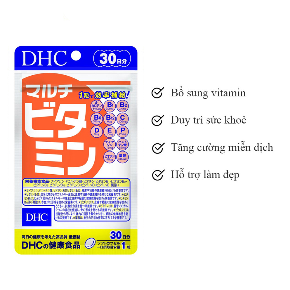 Viên Uống Vitamin Tổng Hợp DHC Multi Vitamin Nhật Bản