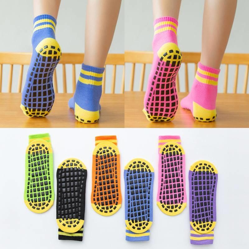 Vớ tấm bạt không trượt, Yoga Pilates Bầy bó sát với áo khoác, đôi vớ cotton chống trượt trong nhà Color: black Size: L