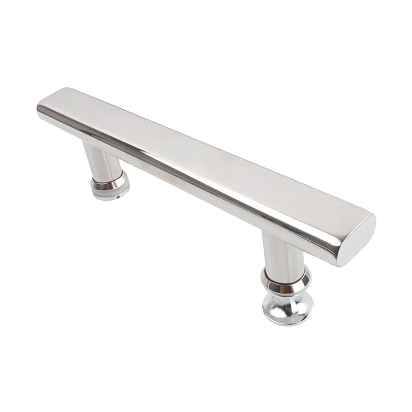 Stainless Steel Push Pull Door Handle Glass Door Hardware Drawer Fixing