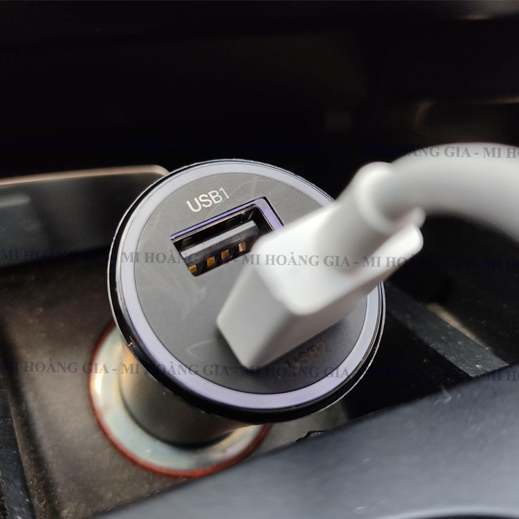 Cốc sạc xe hơi Xiaomi Mi 37W Dual-Port Car Changer 2USB GDS4147GL CC06ZM - Hàng chính hãng