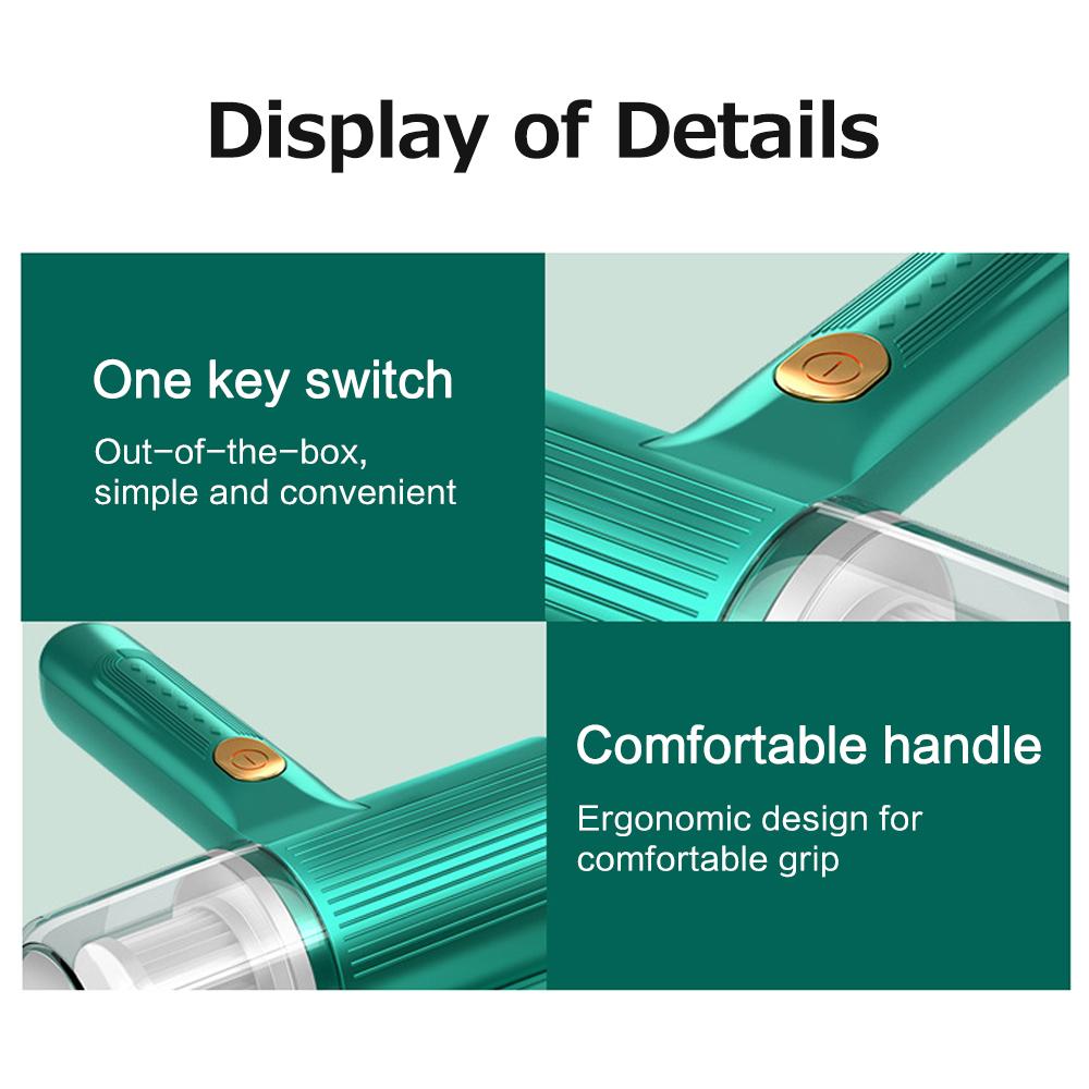 Máy Diệt Mạt Cầm Tay Không Dây 20Kpa 300W 2000Mah