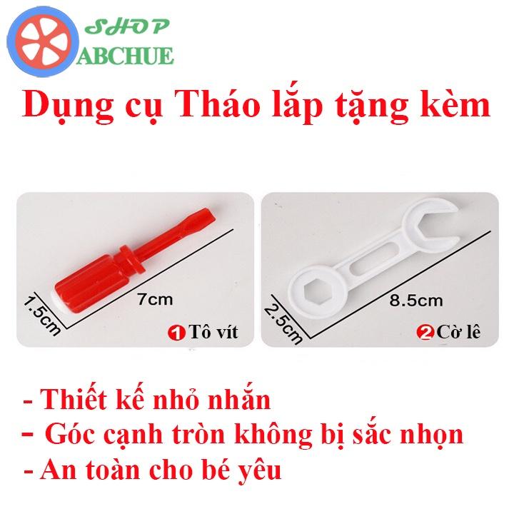 Đồ chơi cho bé ô tô lắp ráp tặng dụng cụ tháo lắp