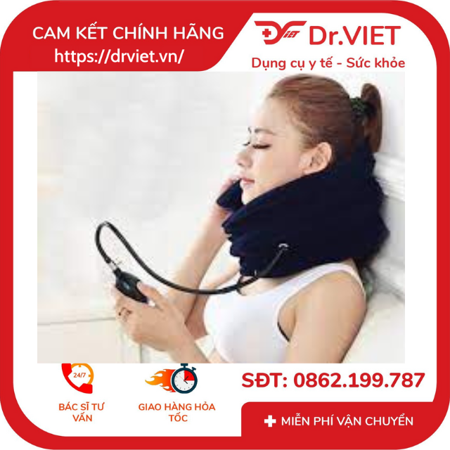 Đai hơi cổ Lucass NC-9 chính hãng hỗ trợ đau mỏi thoát vị cổ-Giúp giảm bớt áp lực của xương sống, đĩa đệm, dây thần kinh