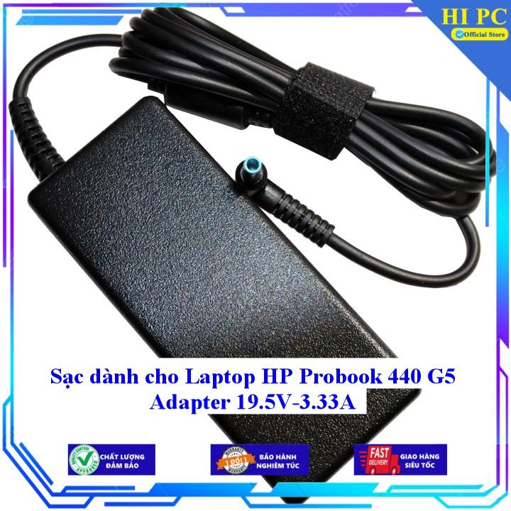 Sạc dành cho Laptop HP Probook 440 G5 Adapter 19.5V-3.33A - Kèm Dây nguồn - Hàng Nhập Khẩu