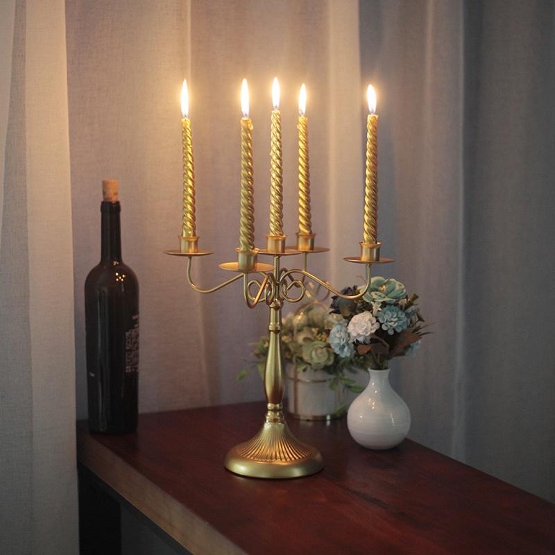 Nến Sáp cây dạng xoắn cao 25cm ,Nến trang trí bằng sáp trang trí Noel Huydecor