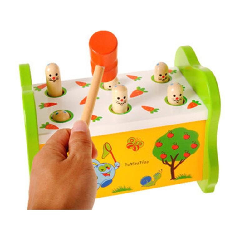 Đập Chuột Gỗ 6 Lỗ 1 Búa - Chất Liệu Gỗ Siêu Bền Siêu Đẹp