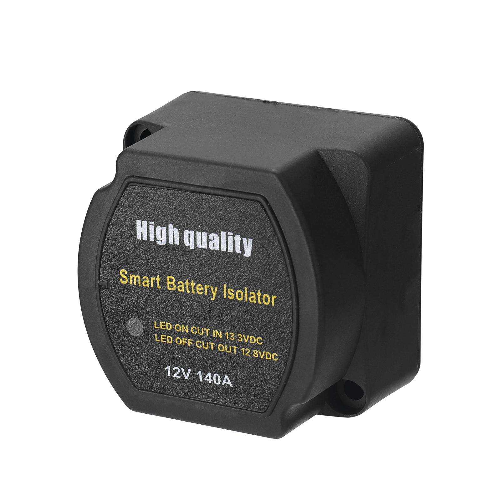 12 V 140A Voltage Sensitive Relay Intelligent Battery Isolator Recharging 2 Battery for Car SUV Ships