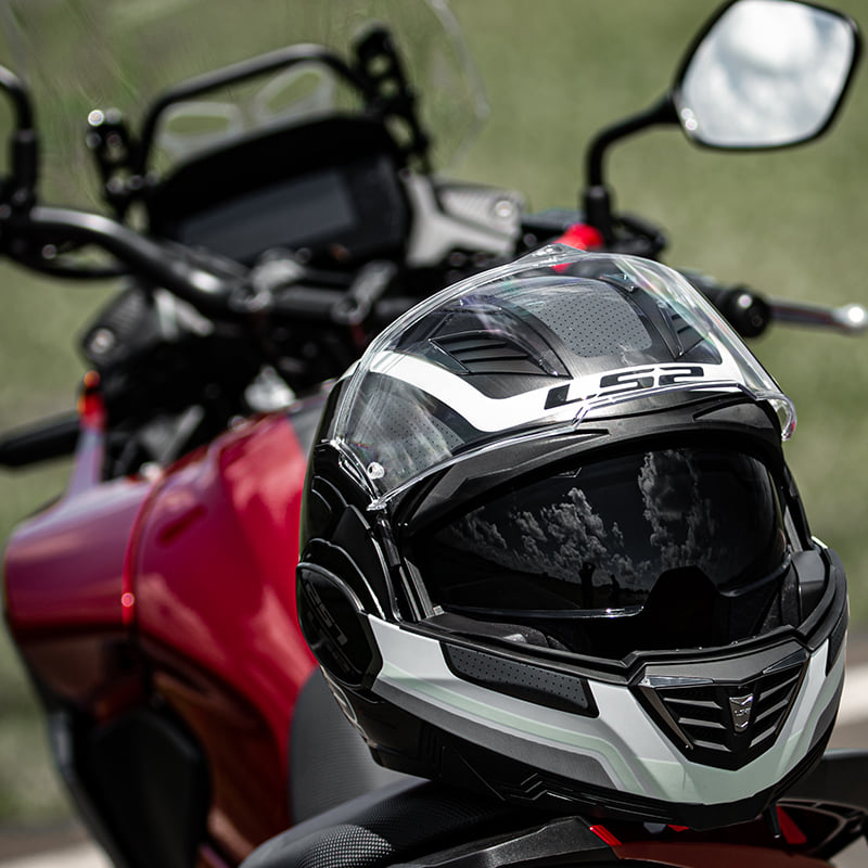 MŨ BẢO HIỂM FULLFACE 2 KÍNH LS2 FF900 VALIANT II LẬT HÀM 180 ĐỘ - GARA20