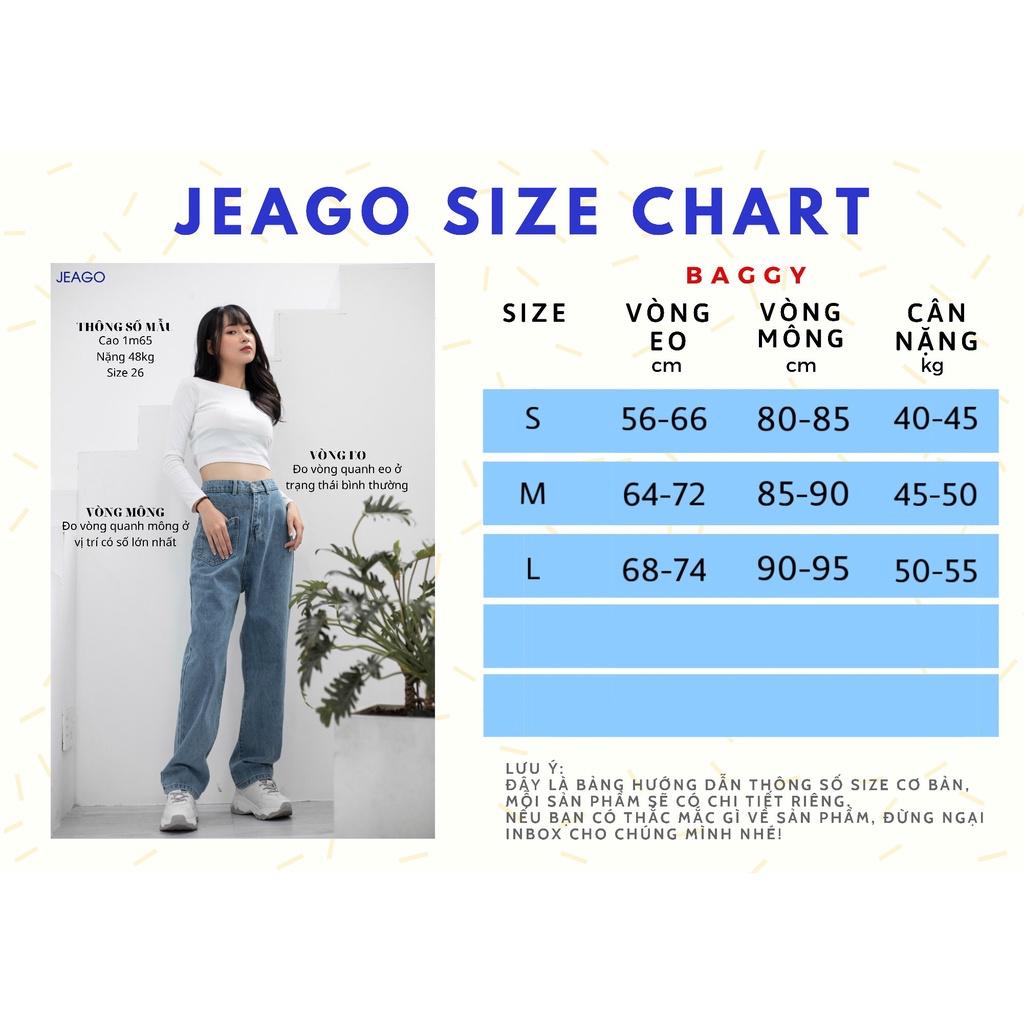 Quần Baggy màu xanh nhạt Jeago năm 2021 JG_BGN_013