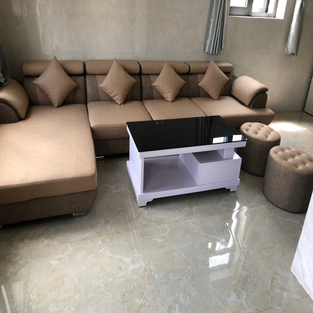 Bộ bàn ghế sofa da phòng khách góc chữ l giá rẻ ( Thay được góc L )