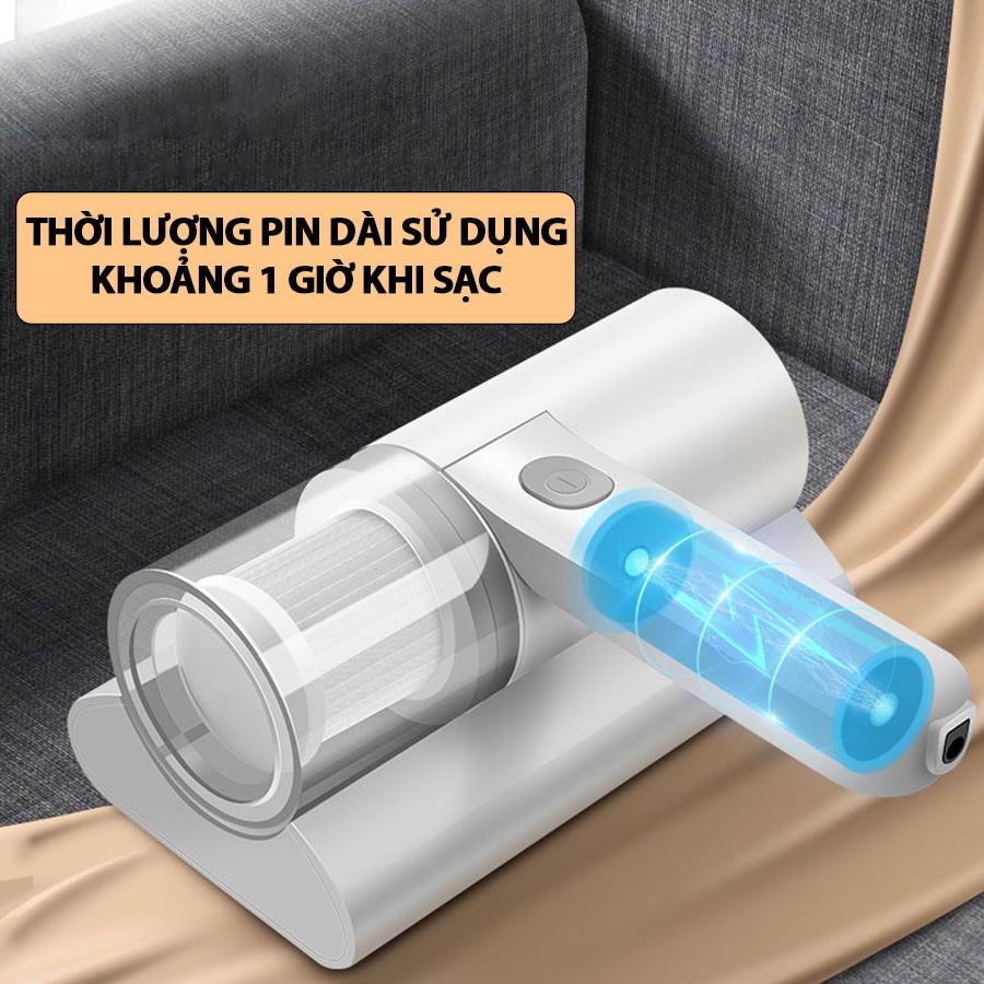 Máy hút bụi giường nệm sofa cầm tay có tia uv khử khuẩn (hàng có sẵn)