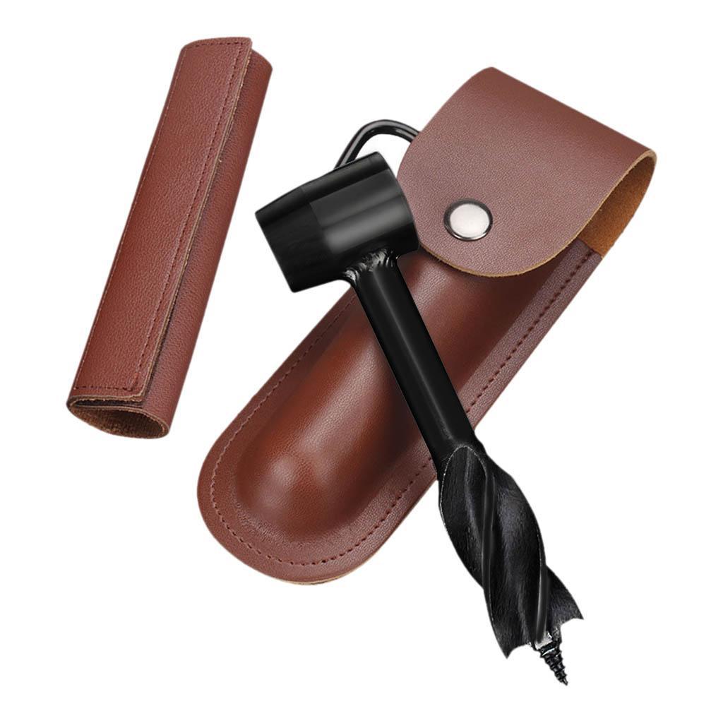 Hand Wood Auger Drill Bit Wrench Survival Emergency Tool for Camping Backpacking