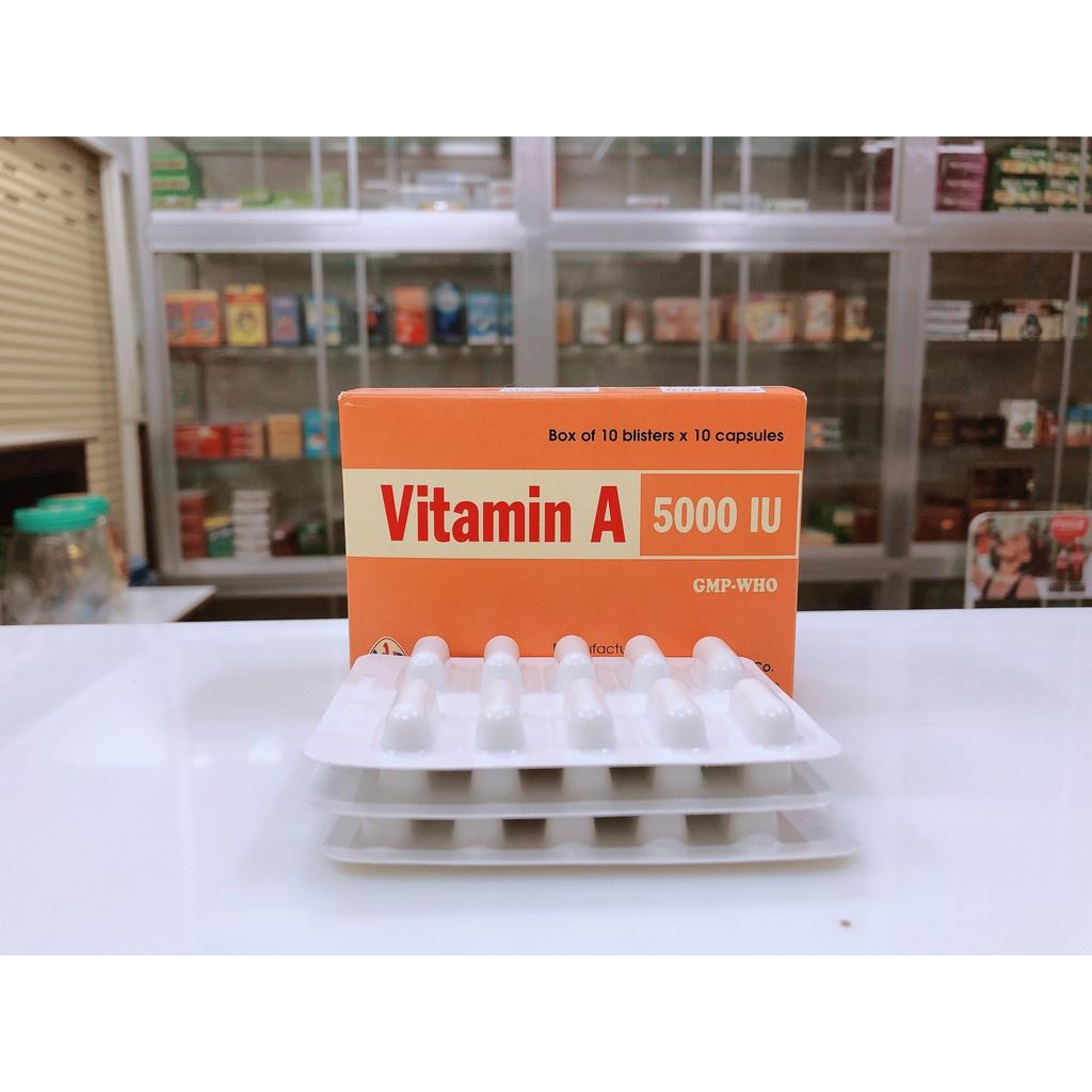 Viên uống Vitamin A 5000UI h/100 viên