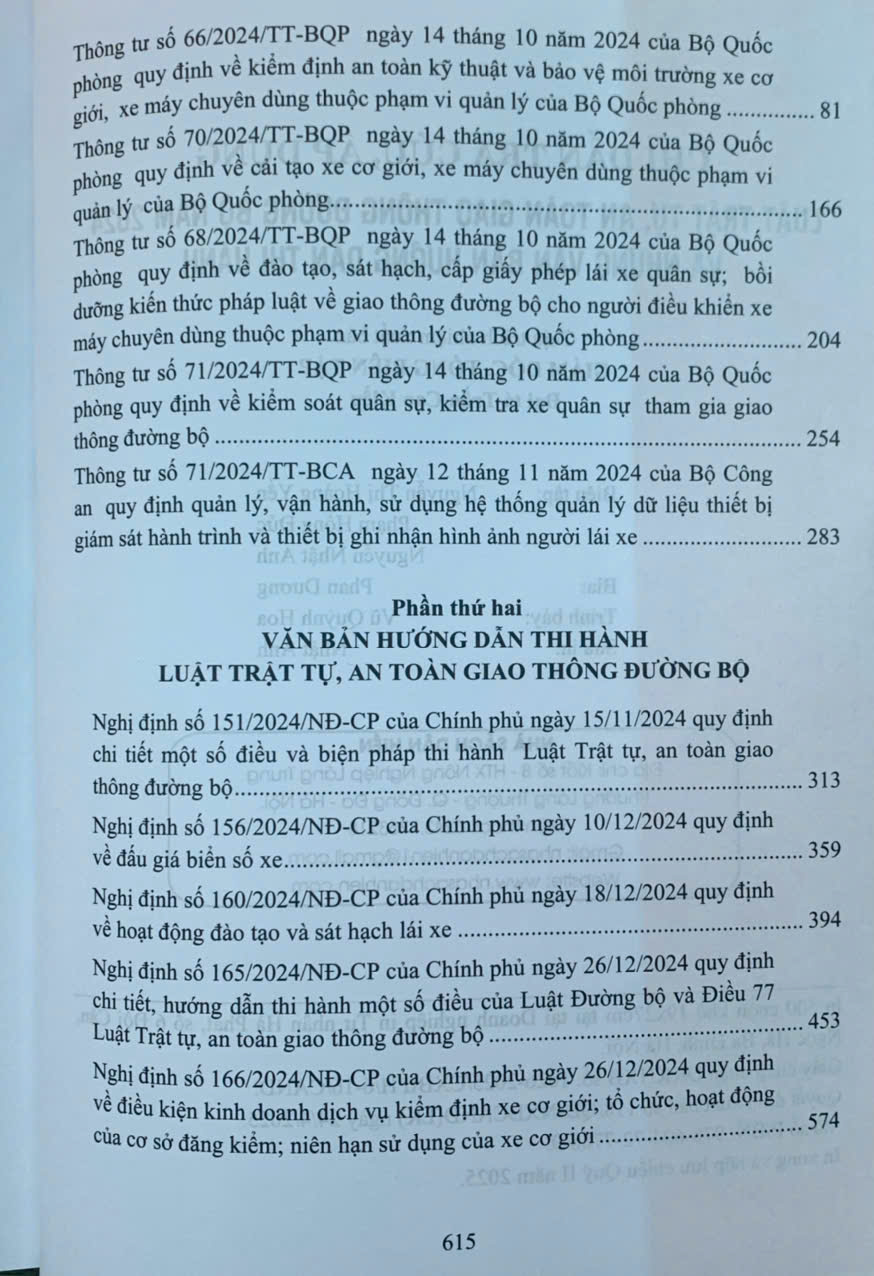 Chỉ dẫn tra cứu, áp dụng Luật Trật tự, an toàn giao thông đường bộ năm 2024 và những văn bản hướng dẫn thi hành