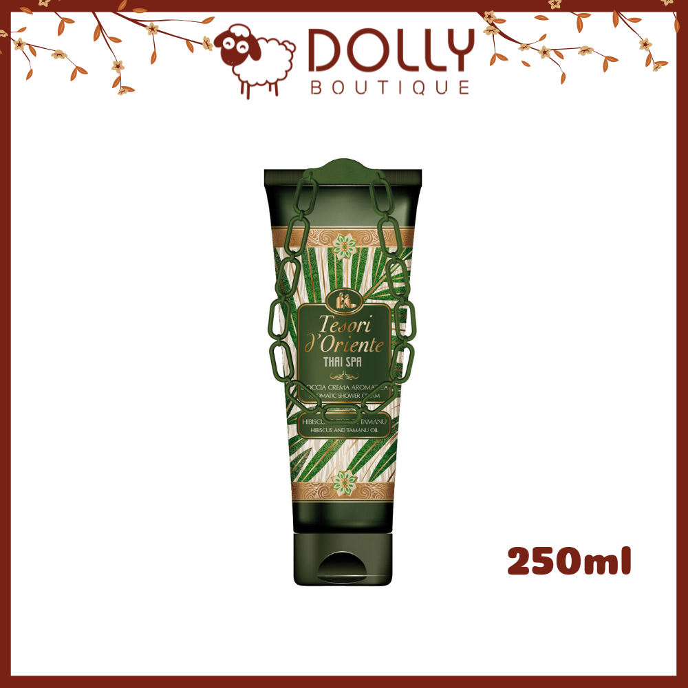 Sữa Tắm Nước Hoa Tesori D'Oriente Thai Spa Bath Cream ( Hương Hoa Dâm Bụt Và Tinh Dầu Tamanu ) - 250ml