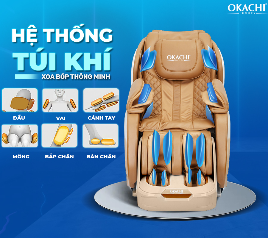 Ghế massage toàn thân OKACHI JP-i60 Plus
