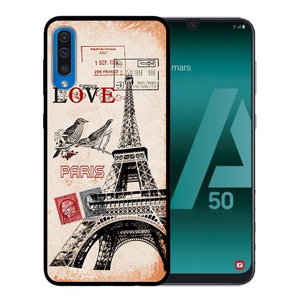 Ốp lưng cho Samsung Galaxy A50  Tem Paris - Hàng chính hãng