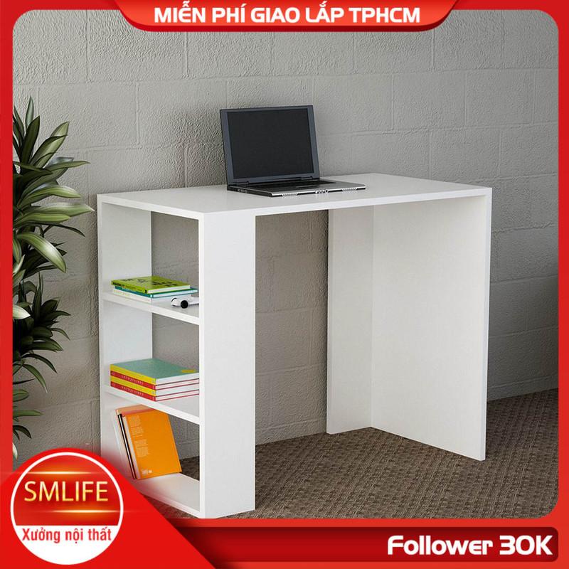 Bàn làm việc, bàn học gỗ hiện đại SMLIFE Dunga | Gỗ MDF dày 17mm chống ẩm | D90xR40xC75cm