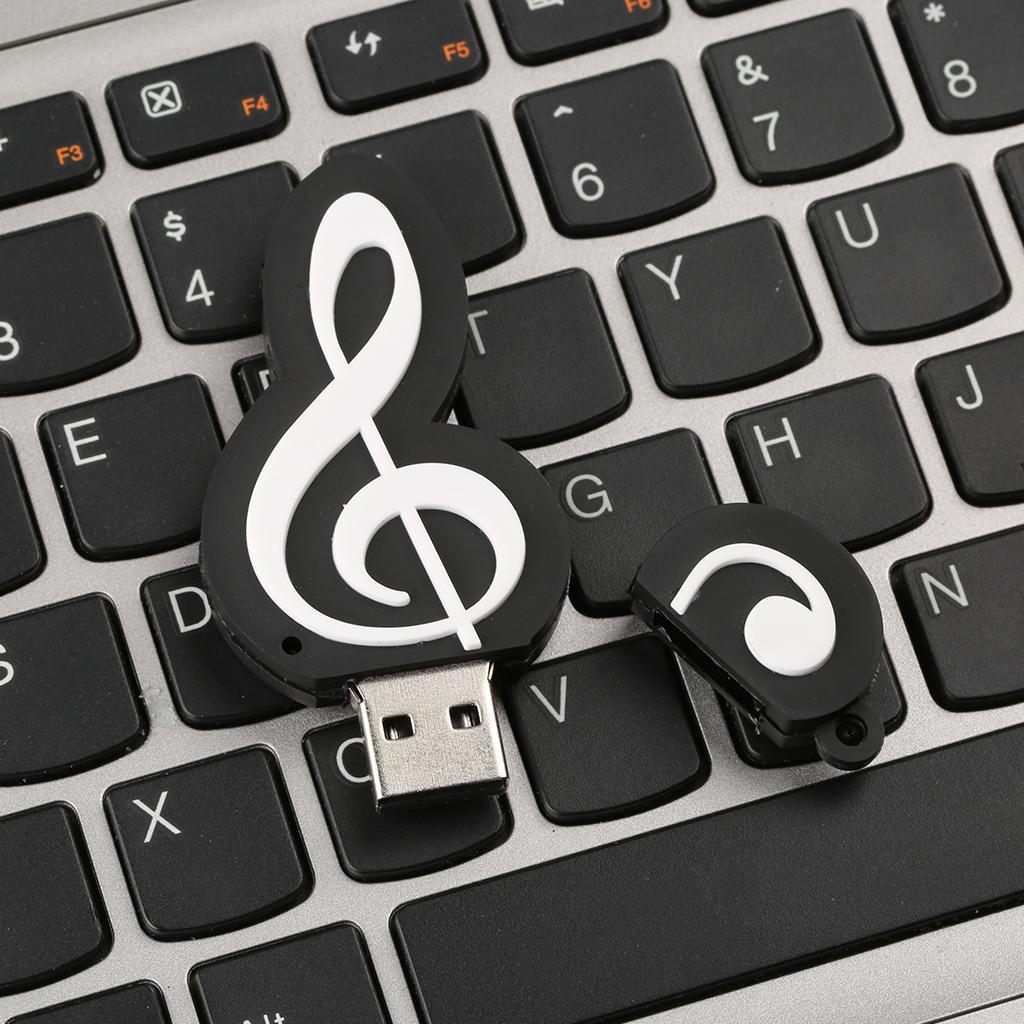 Music note USB U Disk Drive Flash Storage Memory Stick For PC Computer