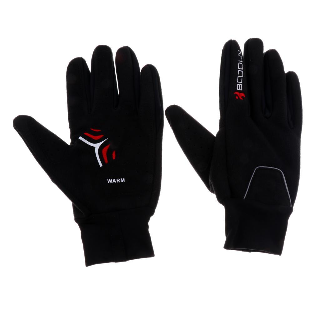 1 Pair Cycling Gloves Full Finger Shockproof Sports Skiing Motorcycle Gloves