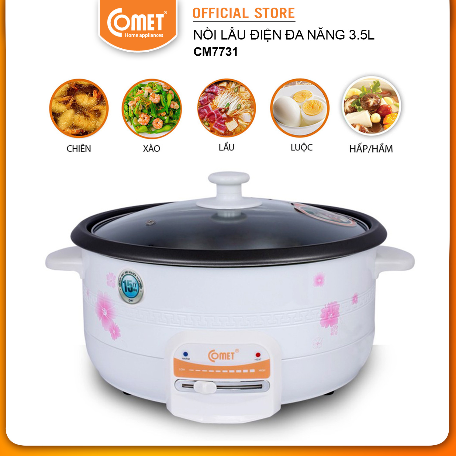 Nồi Lẩu Điện Comet CM7731 - Hàng Chính Hãng