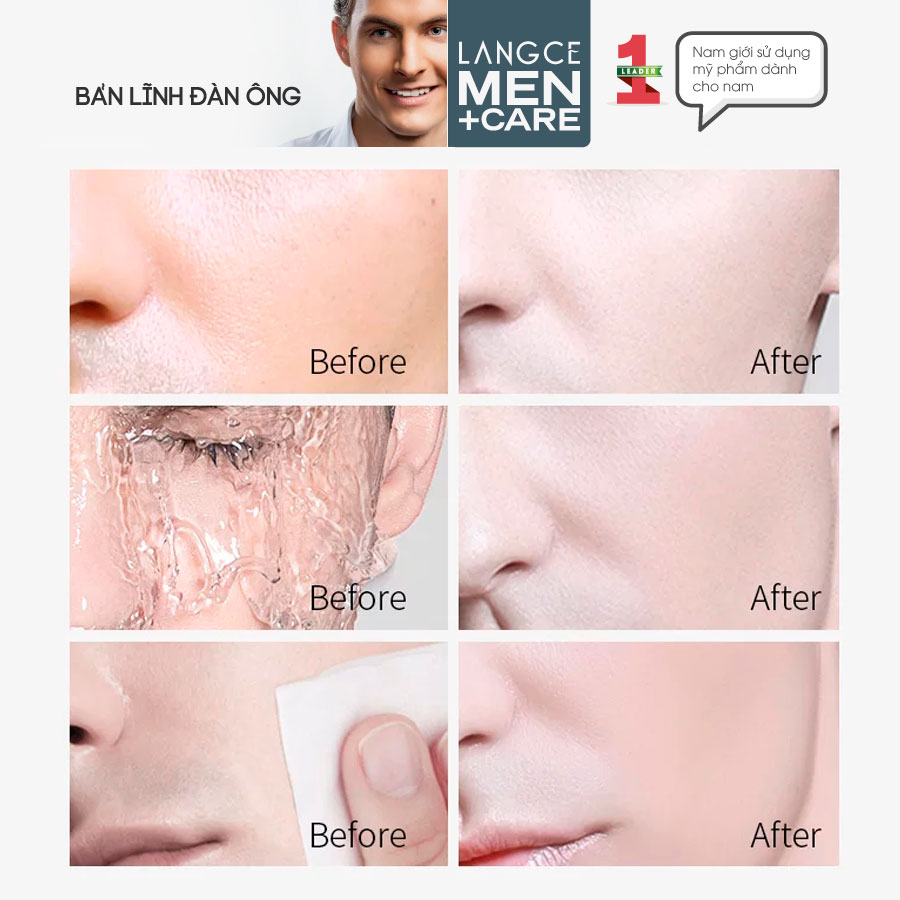 TOTAL BEAUTY MAKE UP KEM NỀN CHE KHUYẾT ĐIỂM + HÌNH XĂM, KIỀM DẦU DƯỠNG ẨM DA 30ml LANGCE DÀNH CHO NAM