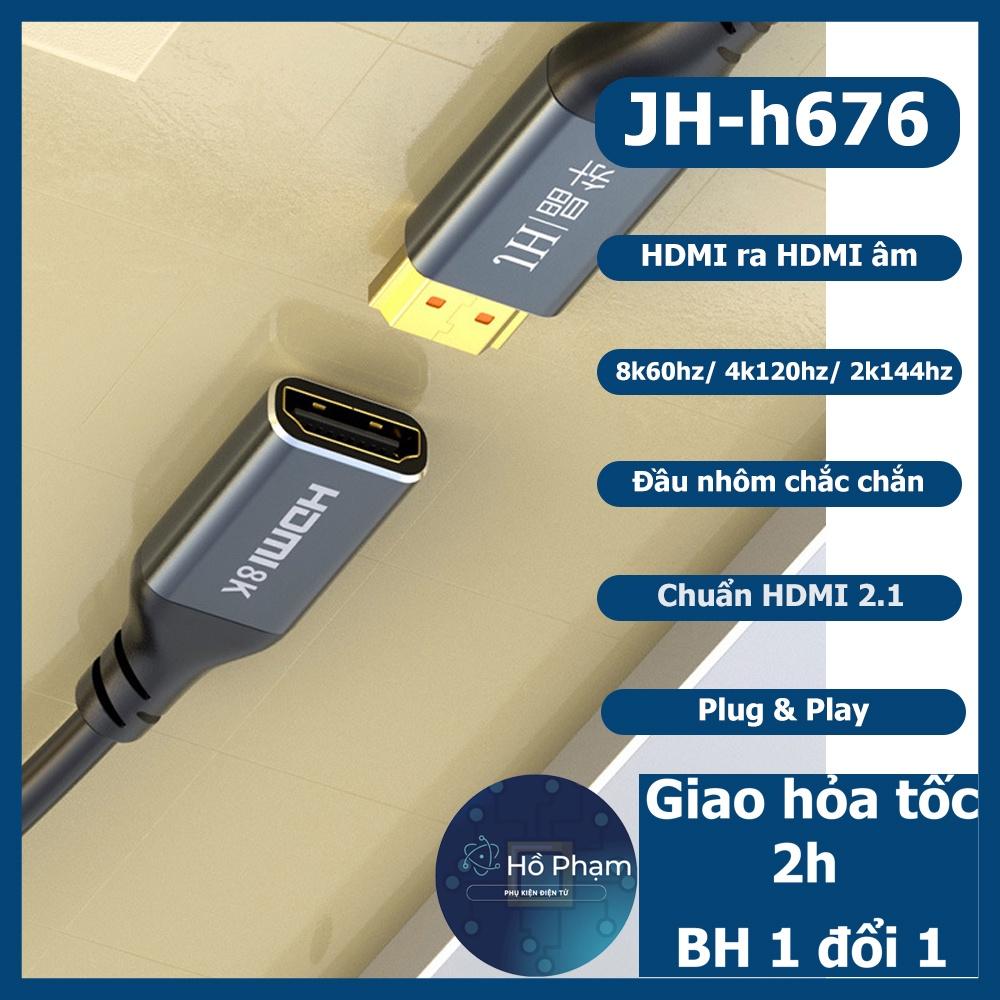 Cáp HDMI HDMI 2.1, cáp nối HDMI 2.1 độ phân giải 8k60hz/ 4k120hz/ 2k144hz - JH H676/ H678 - Hồ Phạm