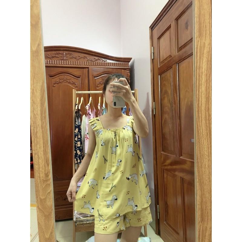 Bộ lanh bầu lửng cánh tiên siêu mát siêu mềmbộ bầu có chun chỉnh bụng to nhỏ theo từng thai kỳbộ lanh freesize 45-68kg