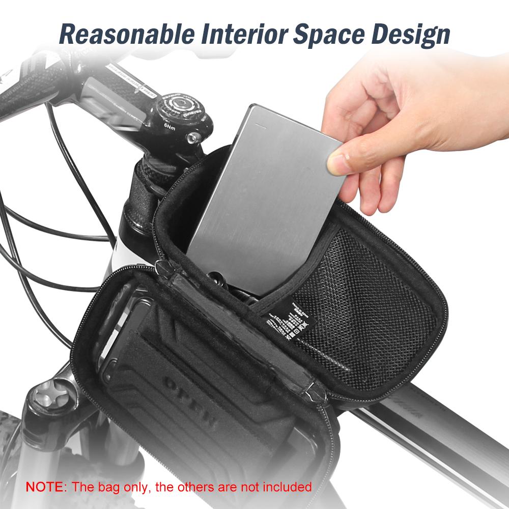 Túi đựng điện thoại dành cho xe đạp với màn hình cảm ứng vỏ chống nước gắn khung trước xe đạp