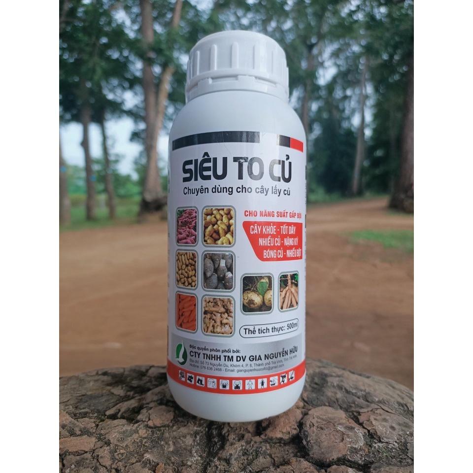 SIÊU TO CỦ 500ml , tăng kích thước củ, giúp củ to, phì củ, nặng ký, chắc vỏ, không thối củ