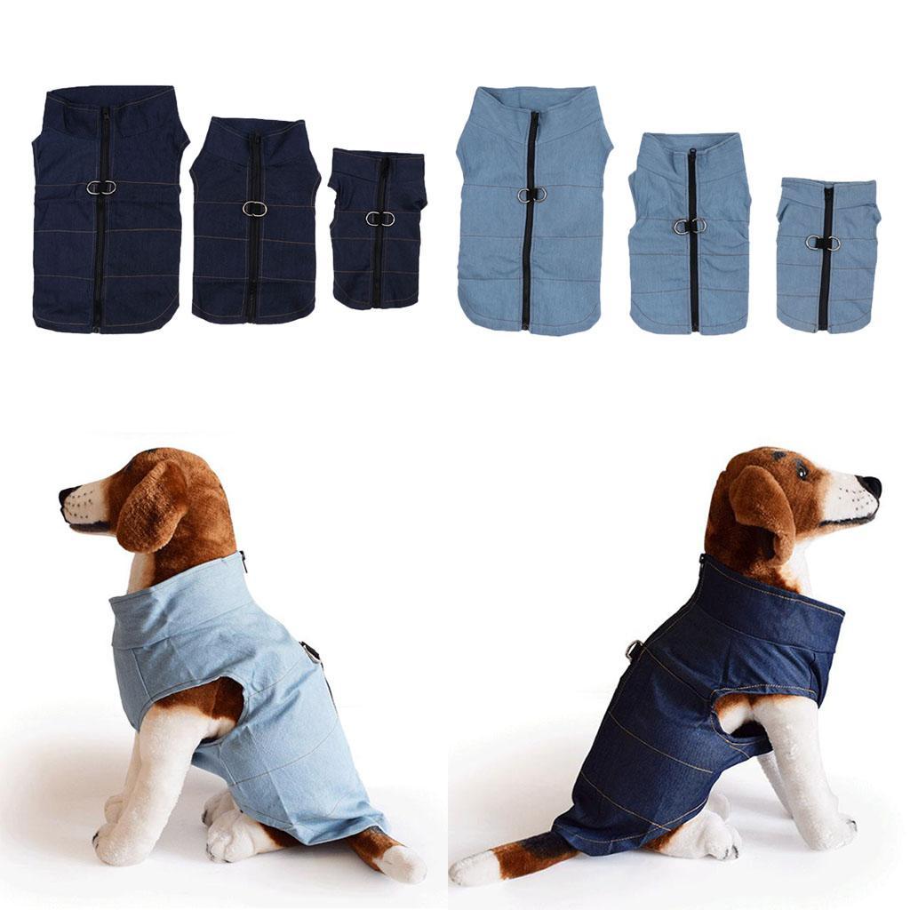 Spring Summer Denim Vest Coat Clothes T Shirt for Pet Dog