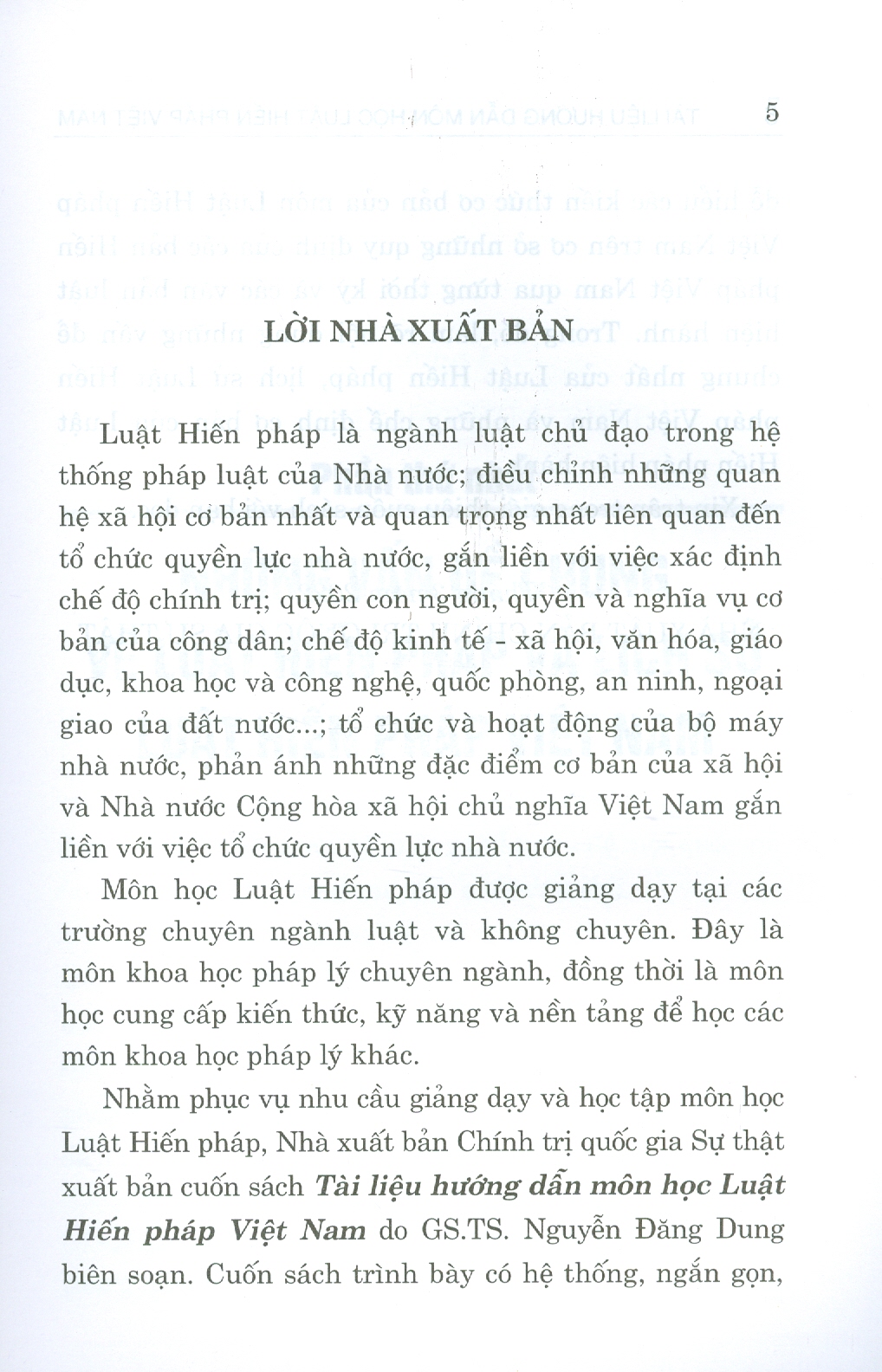 Sách - Tài liệu hướng dẫn môn học Luật hiến pháp Việt Nam