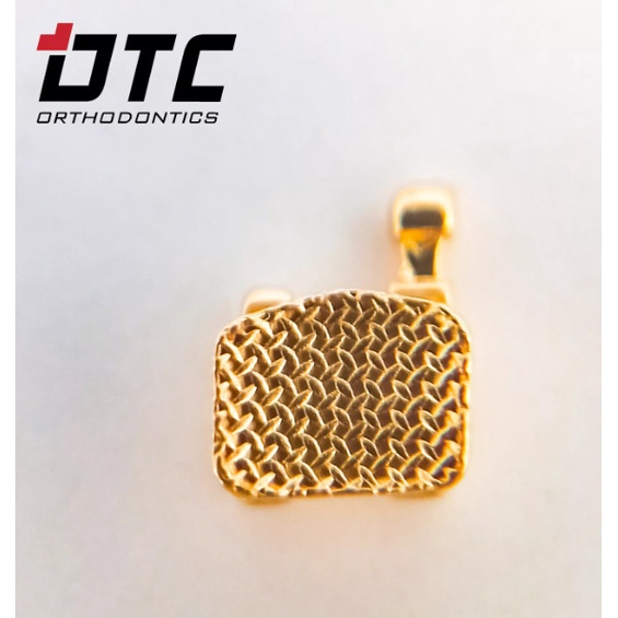 Mắc cài inox thường gold_DTC (Zeal MBT Brackets 345 with hooks Golden) _Mắc cài_Dùng trong nha khoa_Niềng răng_Chỉnh nha [Chính hãng][Ảnh thật]