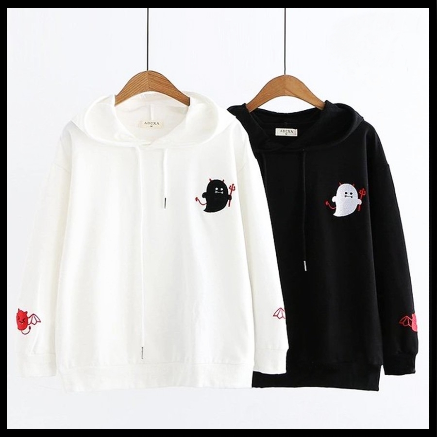 Áo Hoodie Nữ / Nam - Áo Khoác Nỉ Hình Quỷ Cá Tính, Dễ Thương Blazel, 2 Màu - Hàng Chính hãng