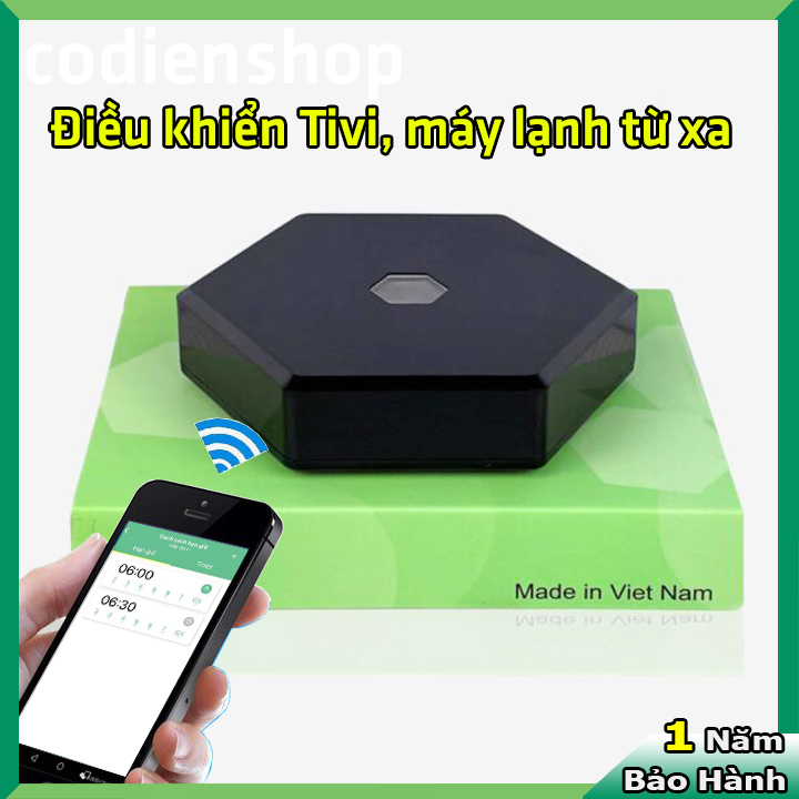 Bộ điều khiển Tivi, Máy lạnh [từ xa bằng điện thoại] Hunonic IR Smart | Điều khiển Tất cả các thiết bị Hồng ngoại từ xa