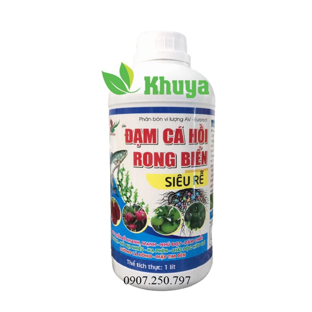 Phân Bón Vi Lượng Đạm Cá Hồi Rong Biển Siêu Rễ chai 1 lít