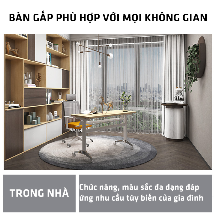 Bàn làm việc nâng hạ 1m2 có ngăn kéo di động, bàn gấp gọn điều chỉnh chiều cao nhập khẩu nguyên chiếc