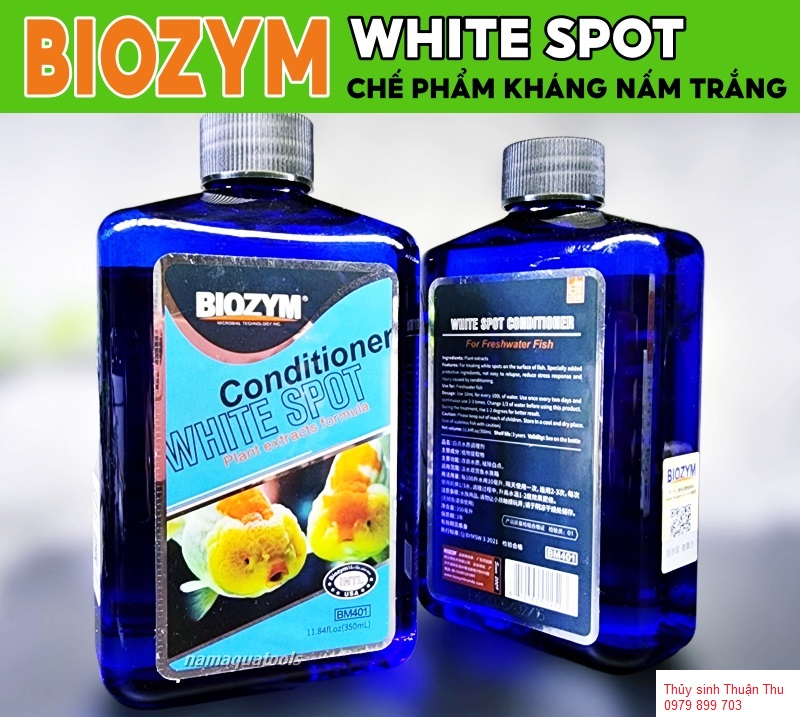 Biozym White Spot 350ML - Chuyên Dùng Xử Lý, Phòng Ngừa Các Đốm Trắng Cho Cá Cảnh