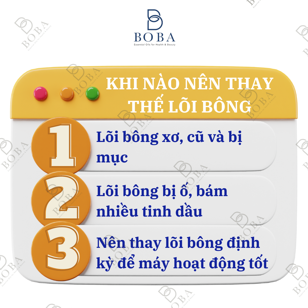 0.7x15 Lõi bông thay thế cho máy xông tinh dầu và máy phun sương tạo ẩm, Kích Thước 0.7 x15 cm - bobashop.vn