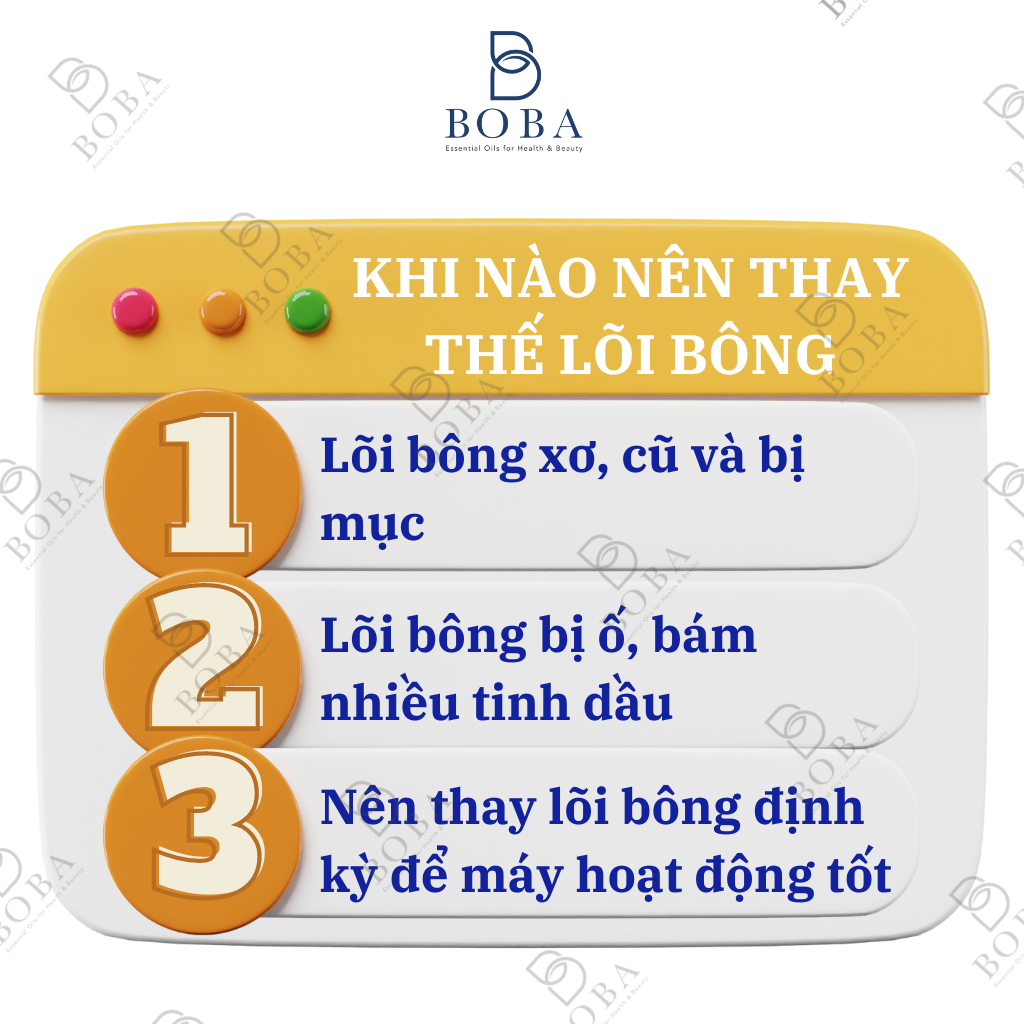 (HCM)0.7x15 Lõi bông thay thế cho máy xông tinh dầu và máy phun sương tạo ẩm, Kích Thước 0.7 x15 cm - bobashop.vn