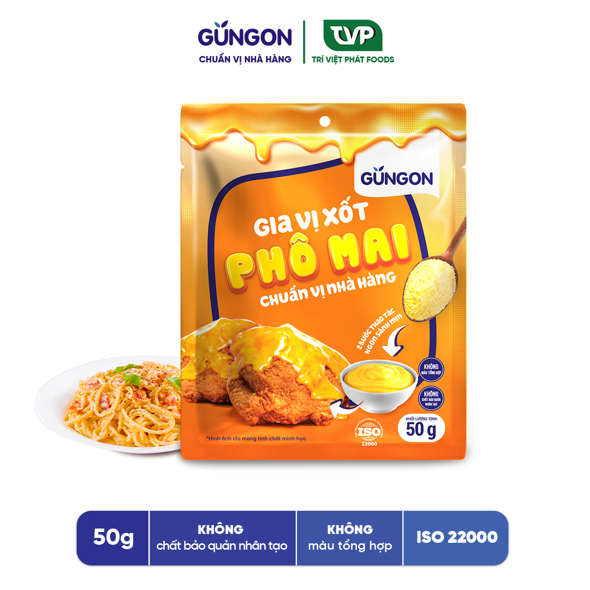 Gia vị xốt phô mai GUNGON dùng làm nước xốt hoặc gia vị chấm 50g