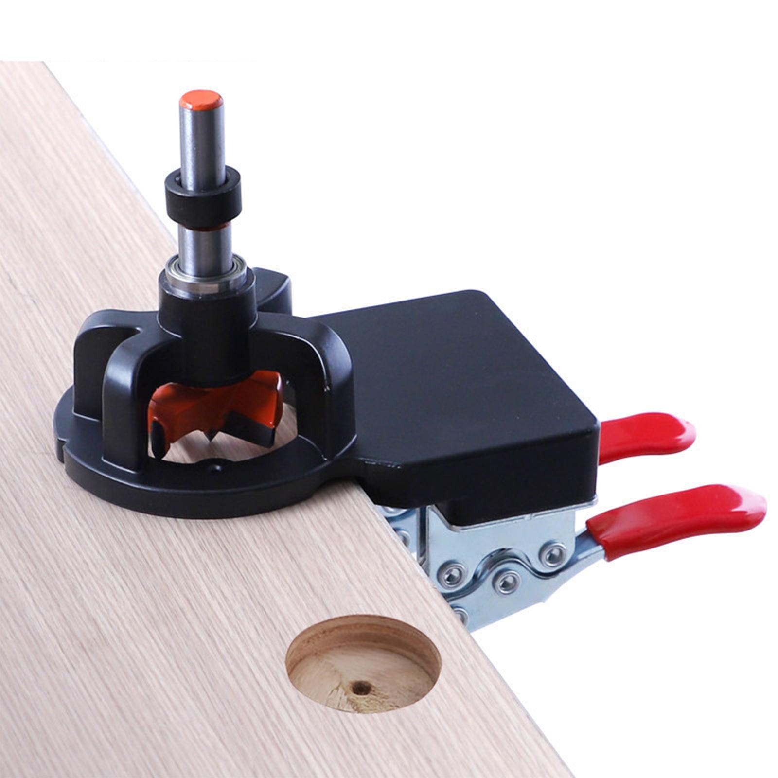 35mm Hinge Hole Locator Jig Drilling Fixture for Furniture Wardrobe Cupboard