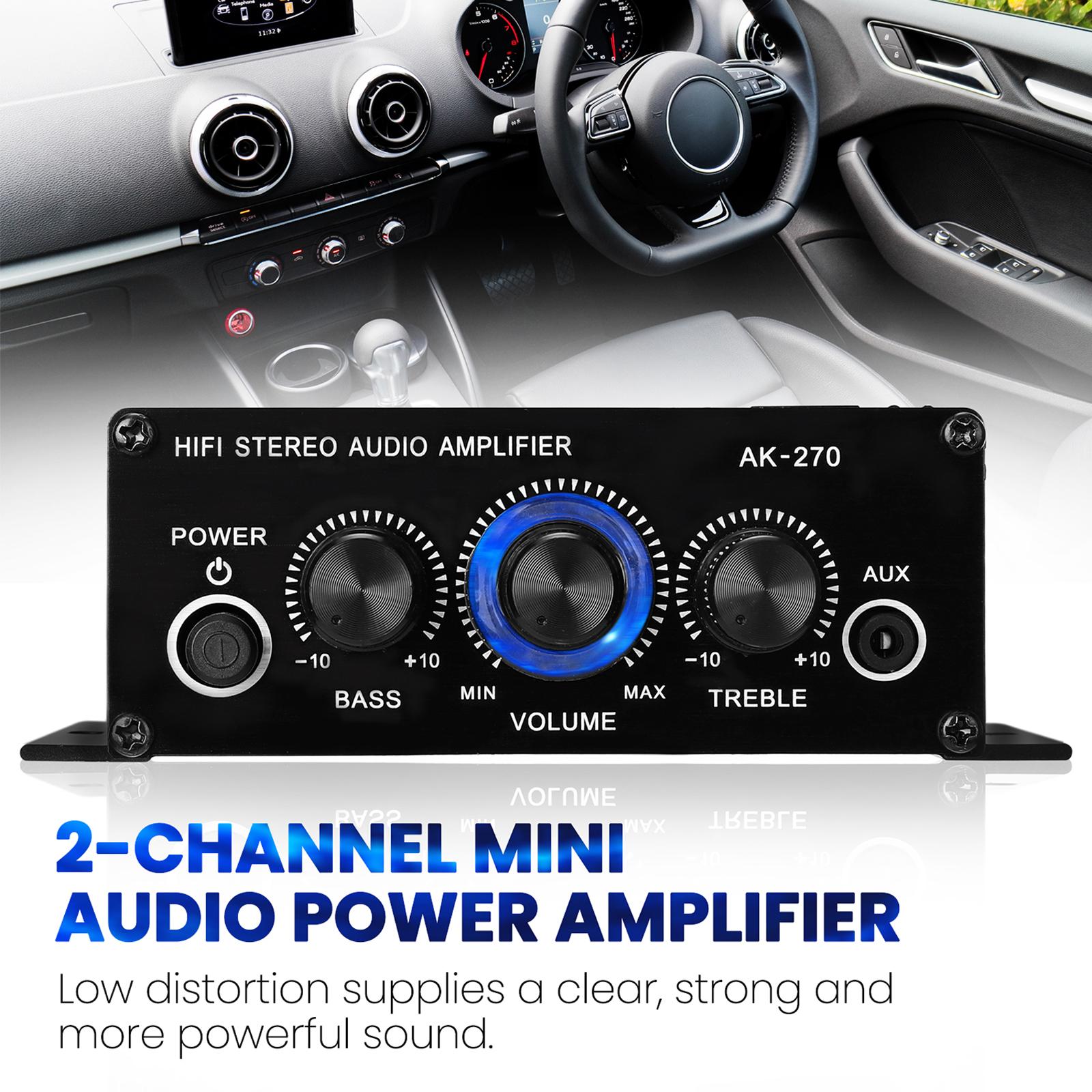 12V 2A Audio  Amplifier 2-Channel Speakers for Desktops Portable Home